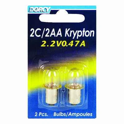 2-Pack 2C/2 'AA' Kpr104 Krypton Bulb