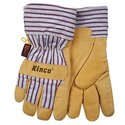 Kinco 1927-L Pigskin Leather Palm Work Gloves, Men's Large
