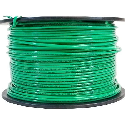 14 Stranded Building Wire, Green, 500 Ft.