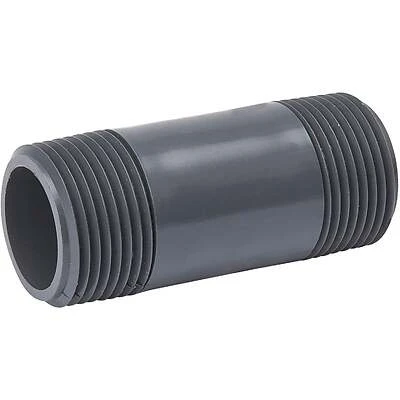Schedule 80 PVC Pipe Nipple, 1 x 4 In.