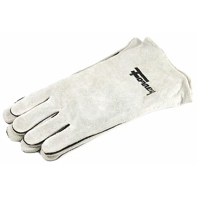 Forney 55200 Welding Gloves, Lined Leather, Large, Gray