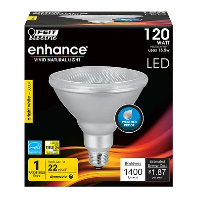 Feit Electric PAR38DM/1400/930C LED Bulb, Dimmable, 120W Equivalent, 1400 Lumens