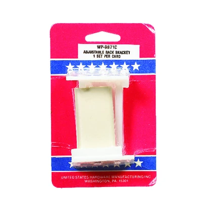 US Hardware WP-9871C Drawer Socket, Plastic, Beige/White