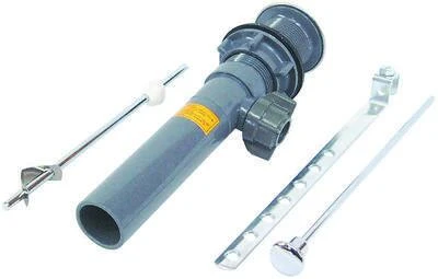 US Hardware P-139C Pop-Up Drain, ABS, Black, Chrome