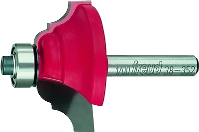 Freud 38-352 Carbide Router Bit, 1-5/8 In. Dia., 1/4 In. Shank