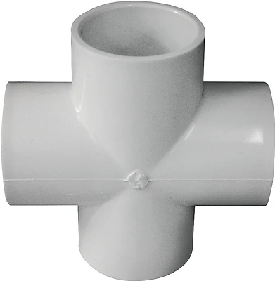 1-1/2-in Diameter 90-degree Pvc Schedule 40 Cross Tee Pipe Fitting
