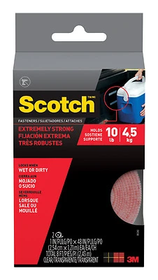 Scotch 2-Pack 1-in Clear Roll Fastener
