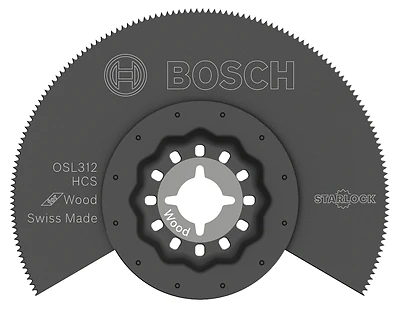 Bosch OSL312 Starlock Segmented Saw Blade, High-Carbon Steel, 3.5-In.
