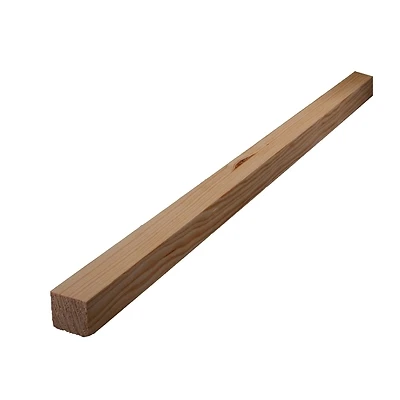 Solid Pine Moulding, Square, 1-1/16 x 1-1/16 In. x 8 Ft.