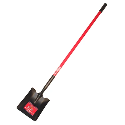 Square-Point Shovel, Fiberglass Cushion-Grip Handle