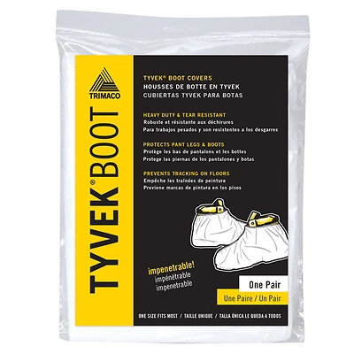 Unisex Tyvek Shoe Guards White One Size Fits Most Waterproof 1 Pk