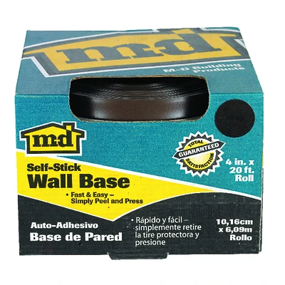 4 In. x 20 Ft. Brown Vinyl Wall Base