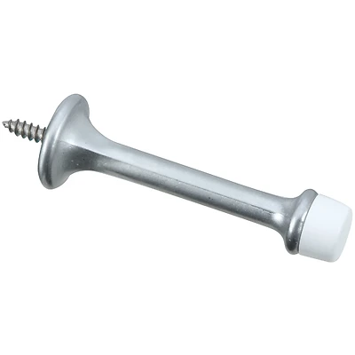 National Hardware N273-599 Doorstop, Wall-Mount, Satin Chrome, 3 In., 2-Pk.