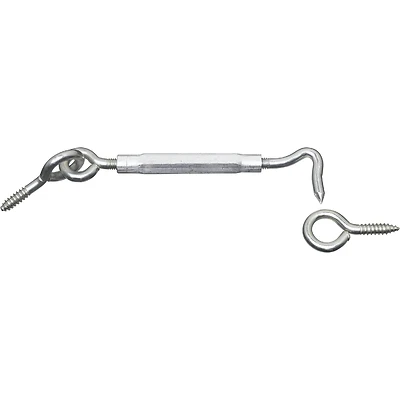 National Hardware N222-059 Turnbuckle Gate Hook, Zinc, 3/8 x 11 In.