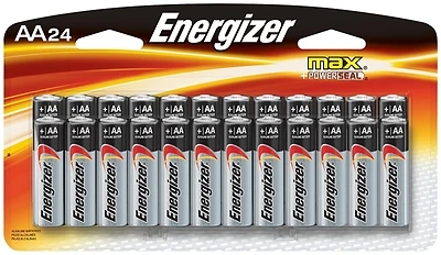 Max AA Batteries, Double A Alkaline Batteries, 24-Pack