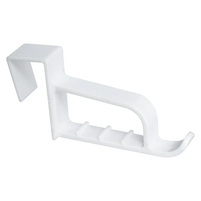 National Hardware N308-296 Long Over-The-Door Hook, Plastic, White, 20 Lb, 3-Pack