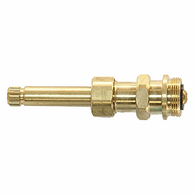 Danco 17315B Faucet Stem, Brass, Hot/Cold, 3-35/64 in