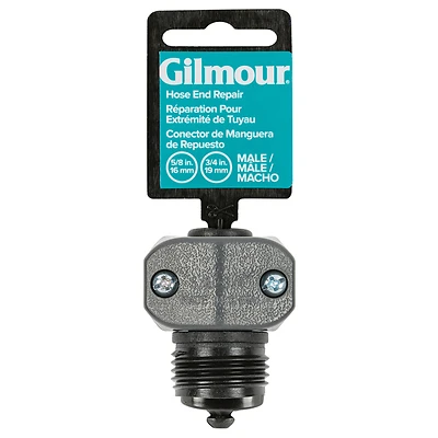 Gilmour 801134-1002 Male Hose Coupling, 5/8 x 3/4 In., Polymer