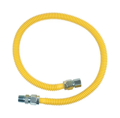 Gas Appliance Connector, Stainless Steel, 36-In., 1/2-In. I.D. x 5/8-In. O.D.