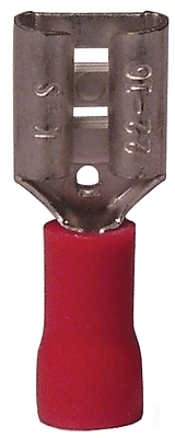 Gardner Bender 20-141F Female Disconnect, Vinyl Insulated, 22-16 AWG, 1/4 In., 21-Pk.