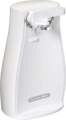 Proctor Silex 75224G Can Opener With Knife Sharpener, White