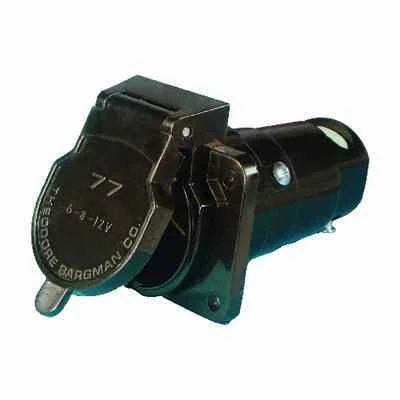 US Hardware RV-490B Trailer Connector, 7-Pole, 12V, Plastic