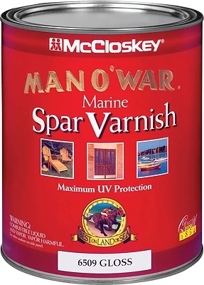 McCloskey 6509 Man O' War Marine Spar Varnish, Gloss, 1 Qt.