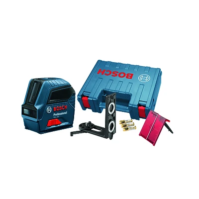 Gll 55 Self Leveling Cross-line Laser Level 50 Ft With 7 Accessories