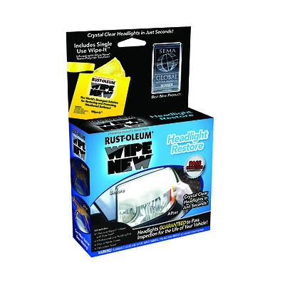 Rust-Oleum HDLCAL Wipe New Headlight Restore, 0.34 fl oz