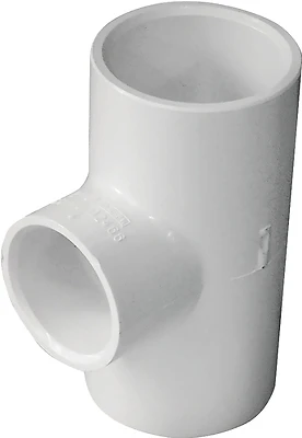 1-in X 1-in X 3/4-in 90-degree Pvc Schedule 40 Tee Fitting