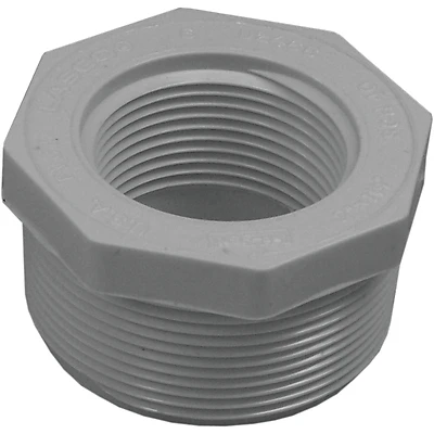 439-250 2" Mpt X 1.25" Fpt Schedule 40 Pvc Threaded Reducer Bushing