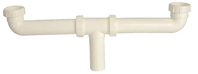 50974 Center Outlet Waste Drain Pipe, Plastic, 1-1/2" X 16"