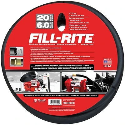 Fuel Pump Hose, 1 In. x 20 Ft.
