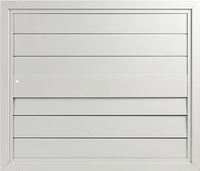 S30 30.25-in X 35.75-in White Aluminum Whole House Fan Shutter