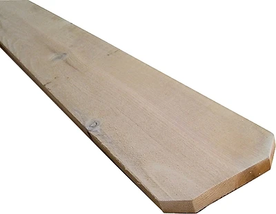 Dog Ear Fence Board 1" X 6" X 6' - Durable Wood For Fencing