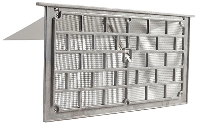 16-inch X 8-inch Aluminum Foundation Vent With Manual Damper