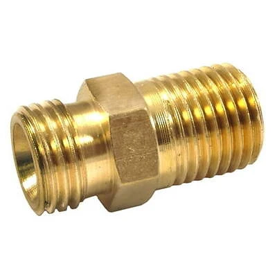 75537 Brass Fitting Ball End Adapter 1/4 Inch Male Npt To Male Nps