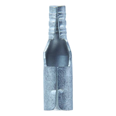 22-18 Ga. Uninsulated Wire Female Bullet Terminals Silver 5 Pk, 0.157 In Tab