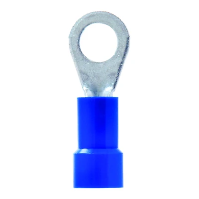 16-14 Ga. Insulated Wire Terminal Ring Blue Vinyl 5 Pk, #10 Stud Size