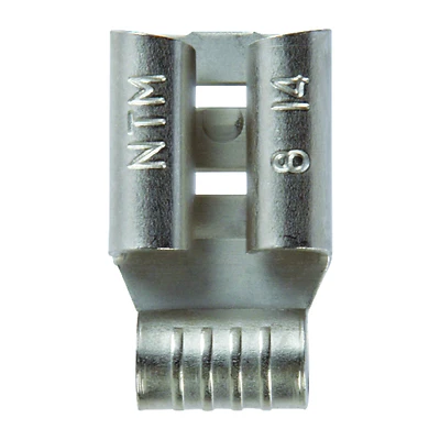 16-14 Ga. Insulated Wire Terminal Disconnect Silver 5 Pk, 0.250 In Tab Size