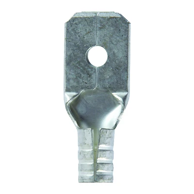 16-14 Ga. Uninsulated Wire Male Disconnect Terminals, Silver, 5 Pk, Model 60874