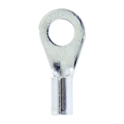 16-14 Ga. Insulated Wire Terminal Ring Silver 5 Pk, #8 Stud, High Temp
