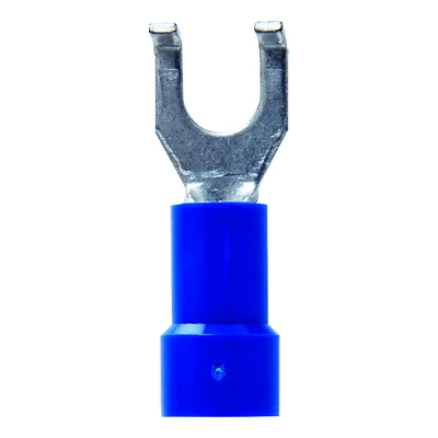 16-14 Ga. Insulated Wire Terminal Flange Blue Vinyl 5 Pk, #8 Stud
