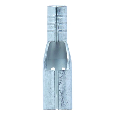 16-14 Ga. Uninsulated Wire Female Bullet Terminals Silver 5 Pk, 0.157 In Tab