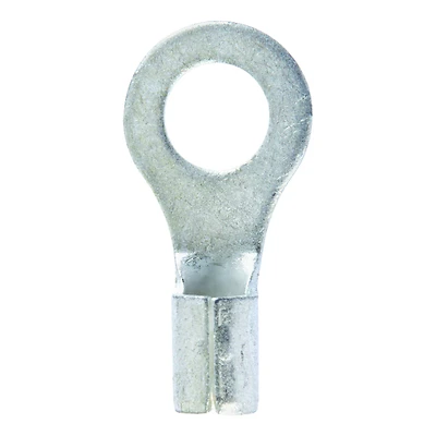 8 Ga. Insulated Wire Terminal Ring Silver 2 Pk, 5/16 In Stud Size, Model 60794