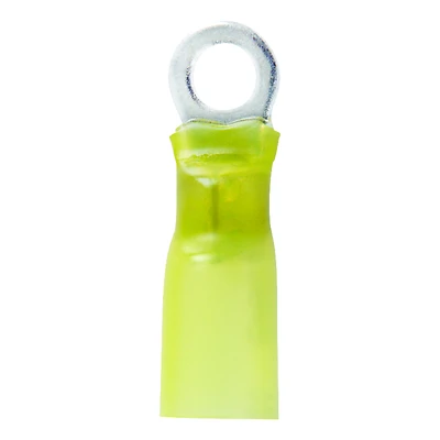 12-10 Ga. Insulated Wire Terminal Ring Yellow 2 Pk, No. 10 Stud Size