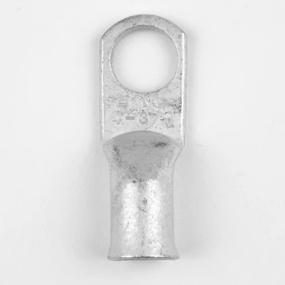 4 Ga. Uninsulated Wire Electrical Lug Silver 2 Pk, 3/8 In Stud Size