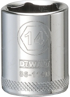 Metric Shallow Socket, 6-Point, 1/4 In. Drive, 14mm