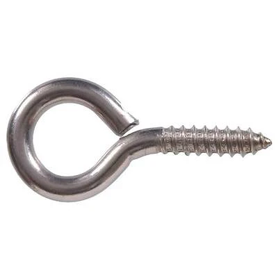 Hillman 320984 Stainless Steel Large Eye Screw Eye Bolt, 2-3/16 In