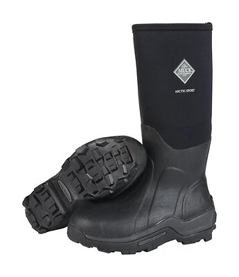 Arctic Sport High Boots, Black, Unisex Size 10 Men/11 Women